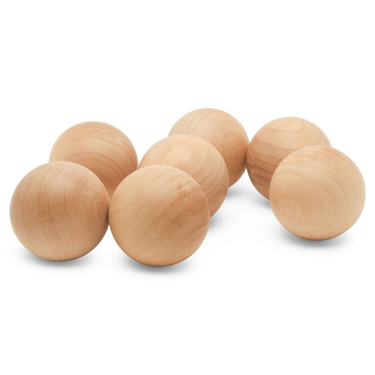 Wooden Balls, Assorted Unfinished, Round, Birch Hardwood Craft Balls | Woodpeckers